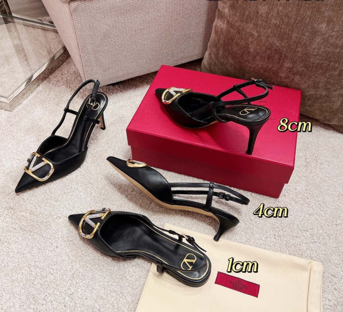 Leather hell shoes, heel 1cm, 4cm, 8cm, size 34-42 , SS60-1646-1648