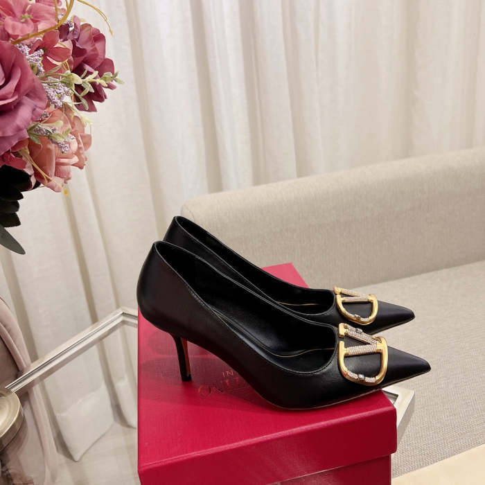 leather hell shoes, heel 1cm, 4cm, 8cm, size 34-42 , SS60-1643-1645