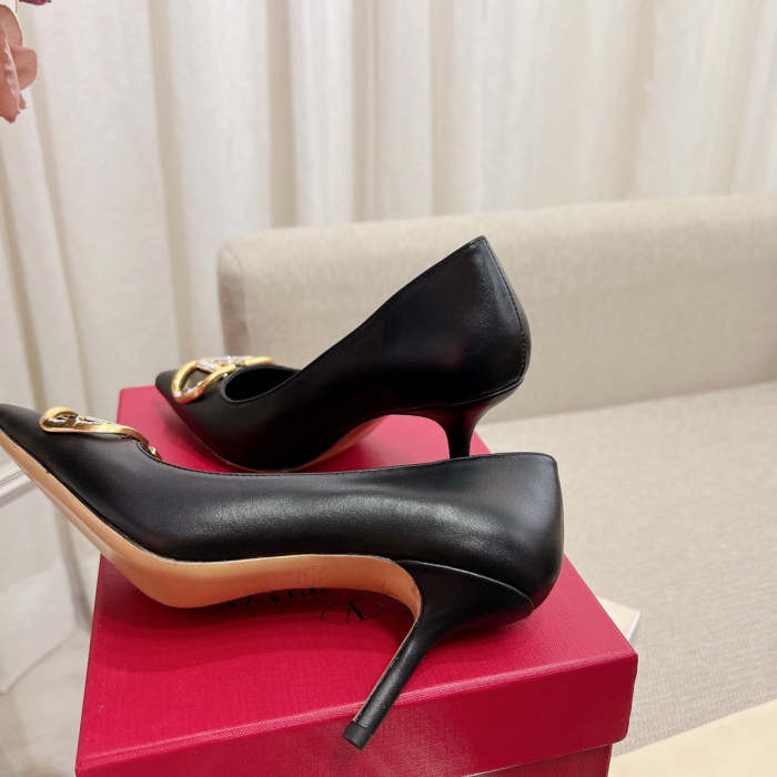 leather hell shoes, heel 1cm, 4cm, 8cm, size 34-42 , SS60-1643-1645