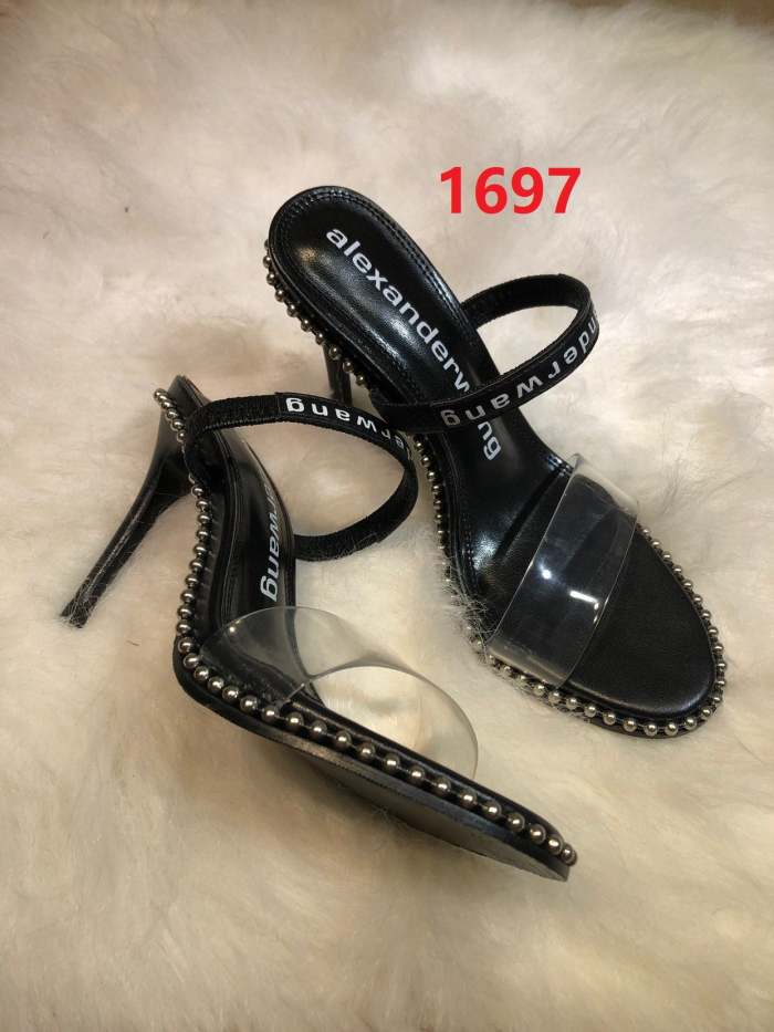 Women's leather heel sandals slippers , size 34-40 ,SS60-1697