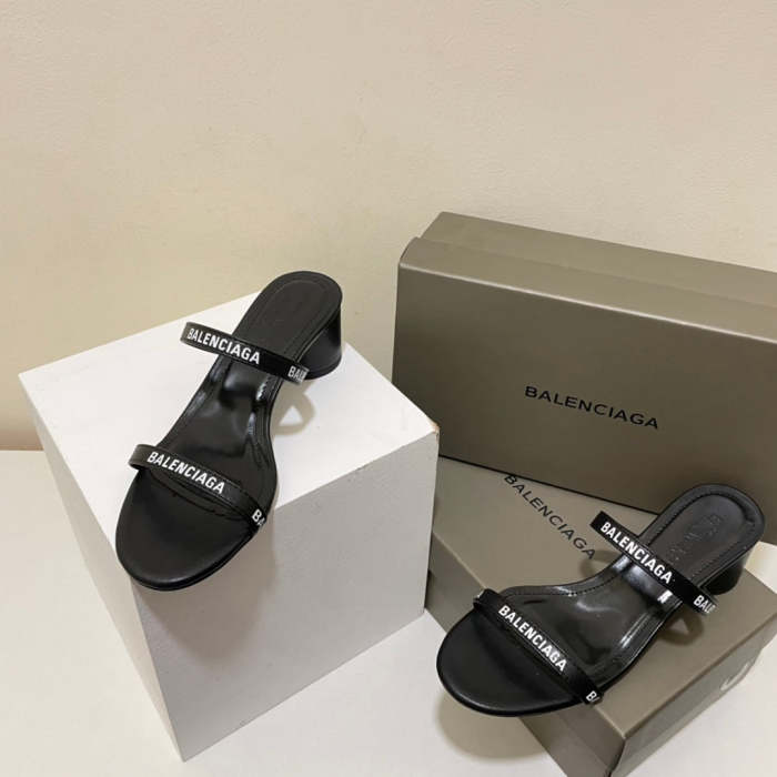 2022 new leather sandals slippers , heel 5cm,size 34-40 ,SS60-1732-1733