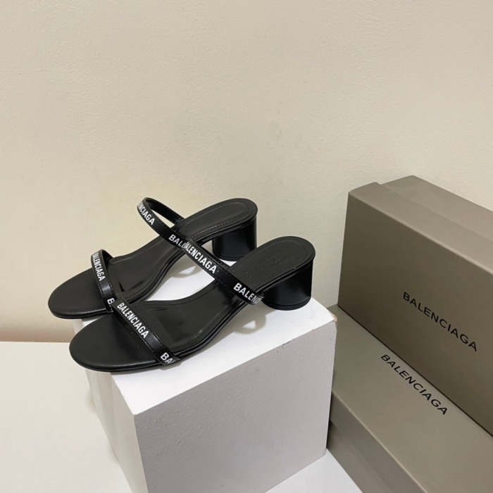 2022 new leather sandals slippers , heel 5cm,size 34-40 ,SS60-1732-1733