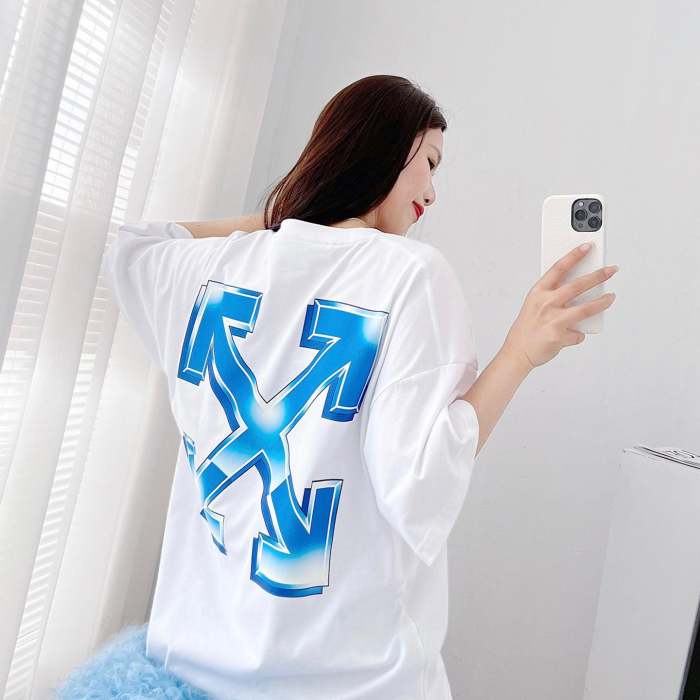 Cotton elastic short sleeves t shirt for men and women, CL30-574-575