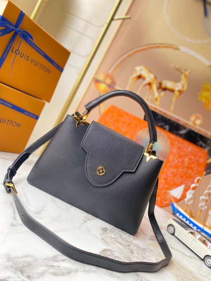 leather bag, AAAAA, no box,size:21*14*8cm/27*18*9cm/31*21*11cm,B110-75-77