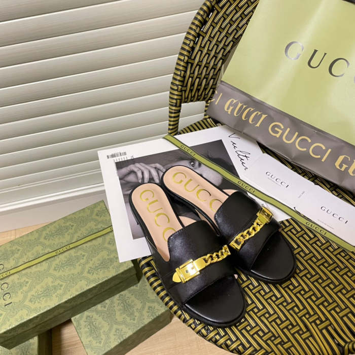 Flat leather sandals slippers , size 35-42 ,SS50-1063-1065