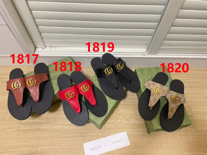Flat leather sandals slippers , size 35-42, SS60-1817-1820