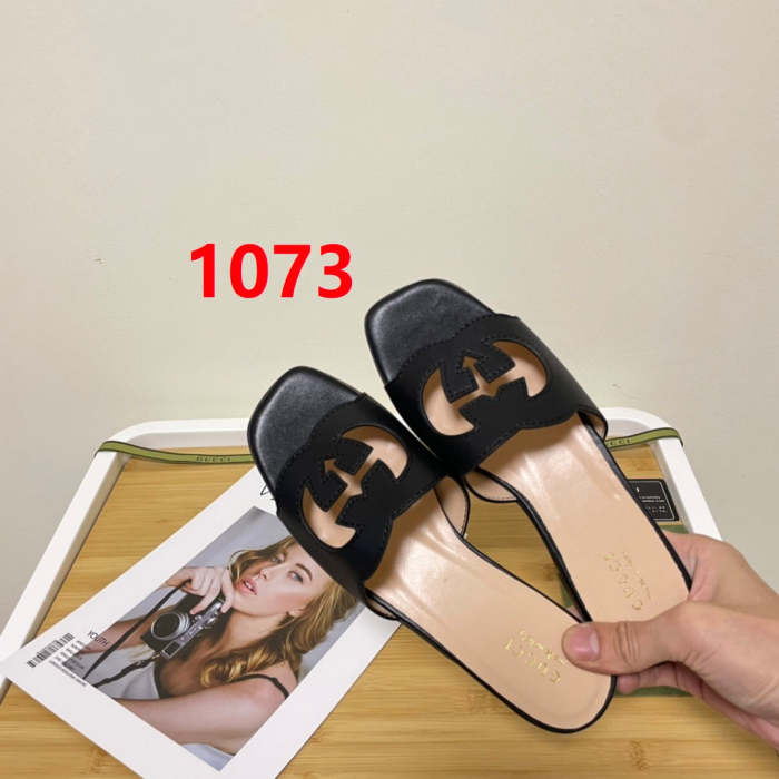 Flat leather sandals slippers , size 35-41 ,SS50-1069-1073
