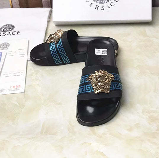 Flat leather sandals slippers , size 35-46, SS60-1859