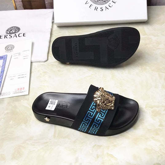 Flat leather sandals slippers , size 35-46, SS60-1859