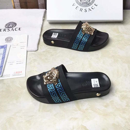 Flat leather sandals slippers , size 35-46, SS60-1859