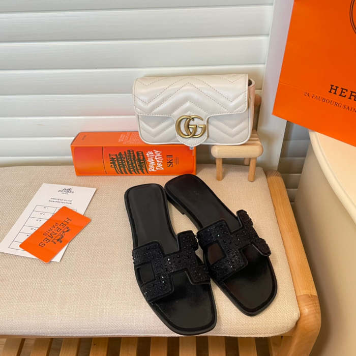 Flat leather sandals slippers , size 35-42, SS60-1850-1852