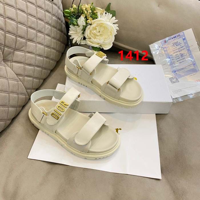 Flat leather sandals slippers shoes , SS70-1410-1413
