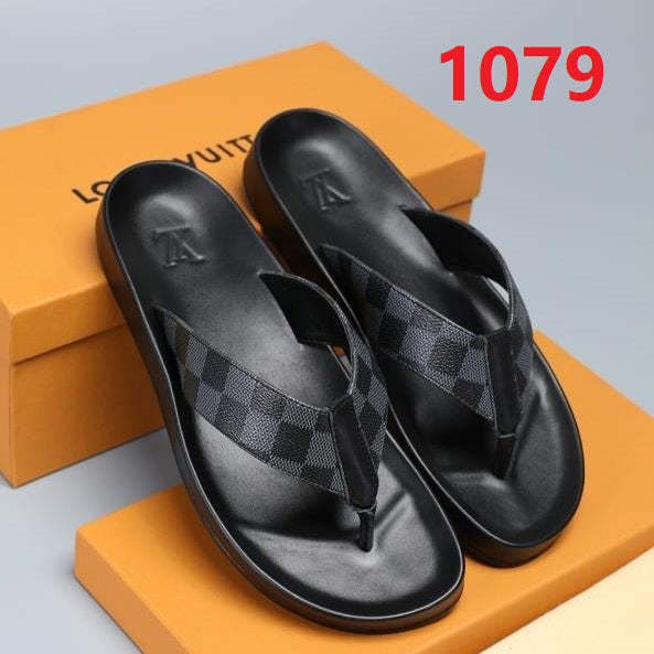 Flat leather sandals slippers , size 38-44 ,SS50-1074-1079