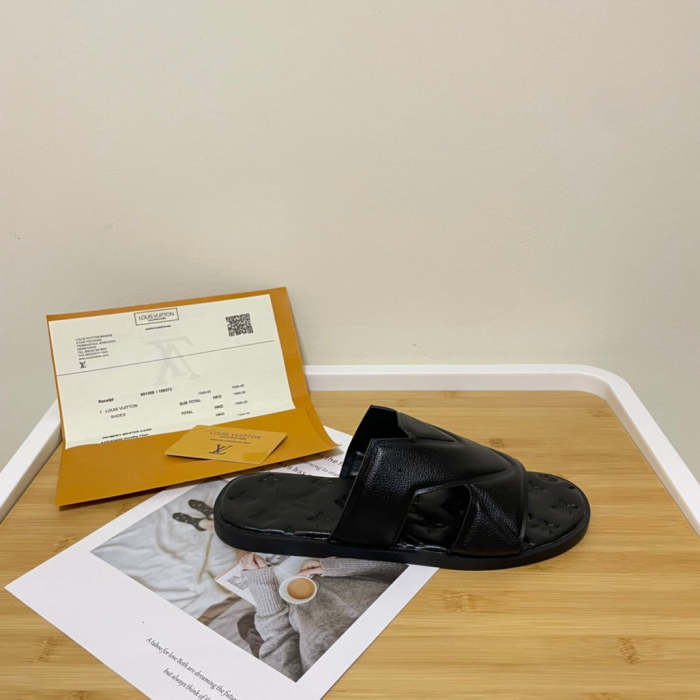 Flat leather sandals slippers , size 35-45, SS60-1873-1874