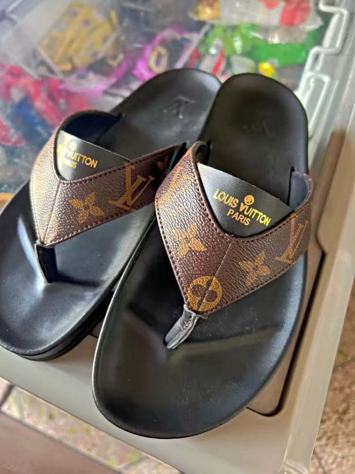 Flat leather sandals slippers , size 38-44 ,SS50-1074-1079