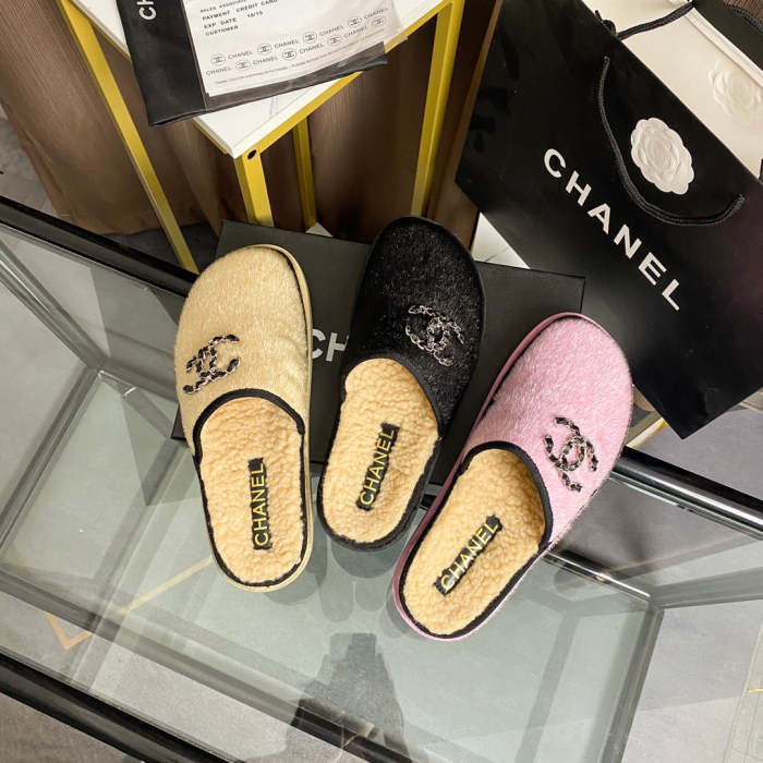 Women fur flat shoes,size 35-41, SS60-1936-1938