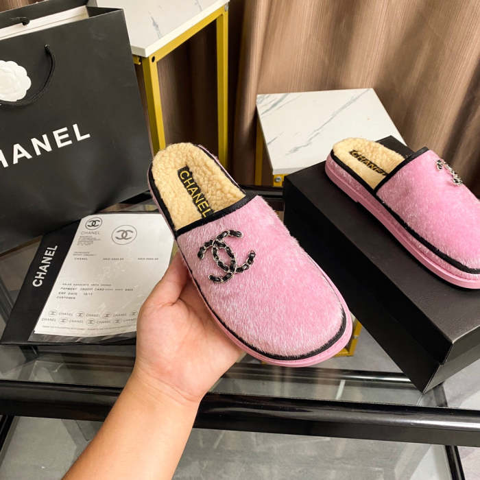 Women fur flat shoes,size 35-41, SS60-1936-1938