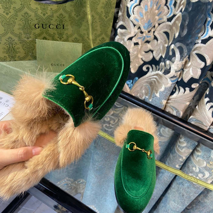 Women fur flat shoes,size 35-42, SS70-1585