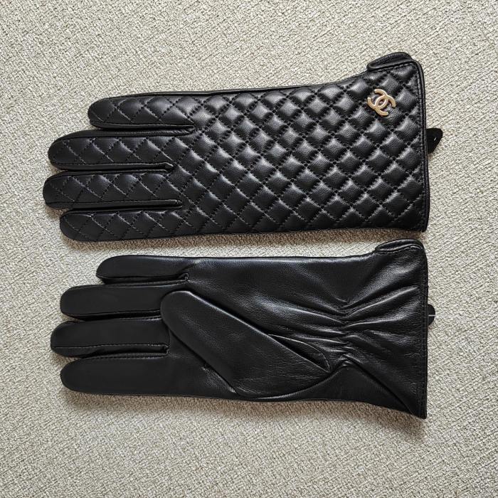 Women's fur leather gloves, GLS30-22