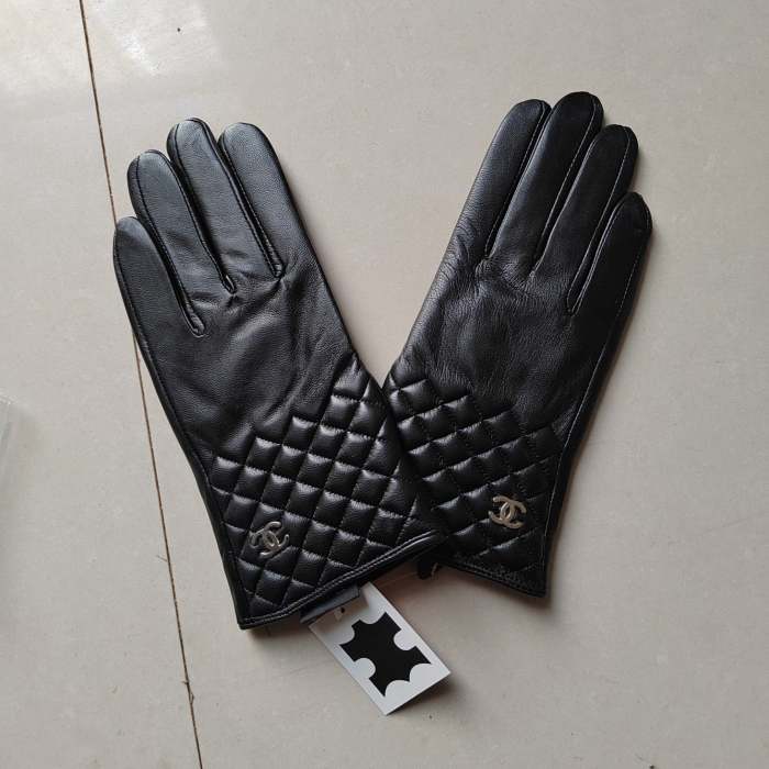 Women's fur leather gloves, GLS30-17