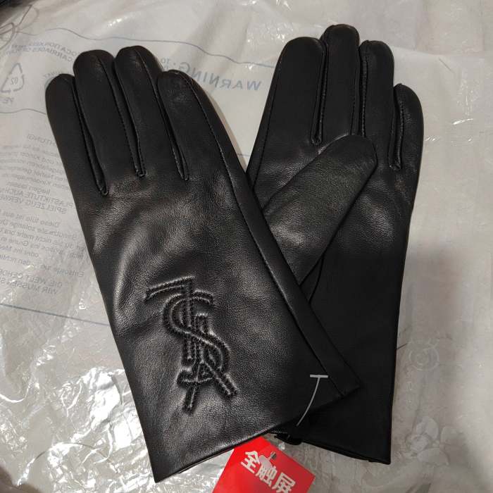 Women's fur leather gloves, GLS30-16