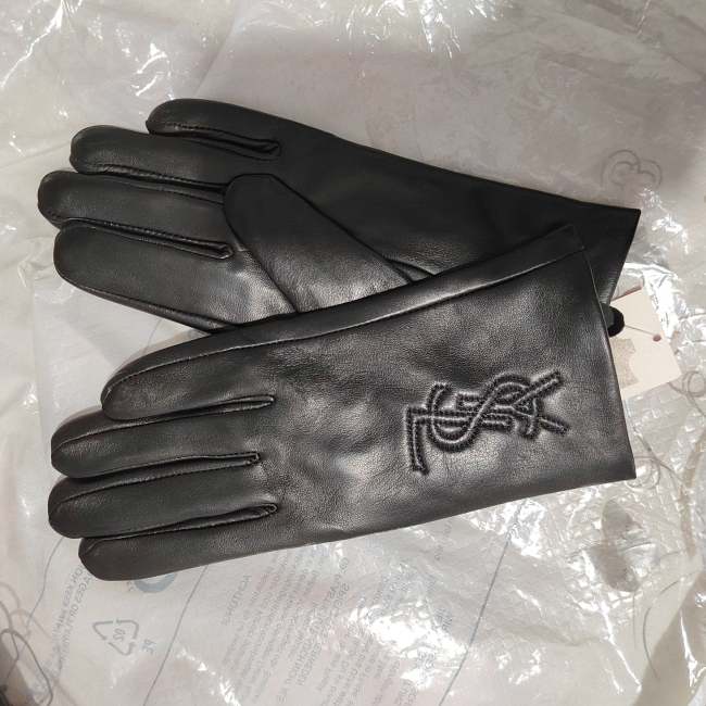Women's fur leather gloves, GLS30-16