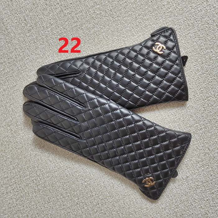 Women's fur leather gloves, GLS30-22