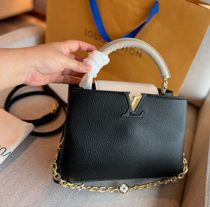 Capucines Leather  bag ,5A , size 27x20cm ,no box,  B110-120