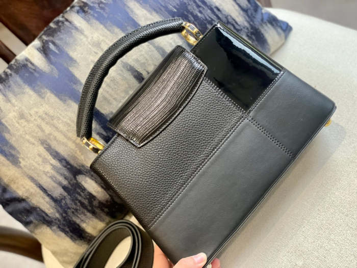 Capucines Leather  bag ,5A , size 27x20cm ,no box,  B110-123
