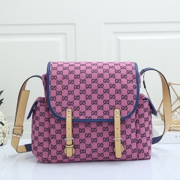 Canvas and split leather baby diaper bag + nursing bottle bag+ cushion, AAA, no box,diaper bag size  36x32x14cm,B98-37