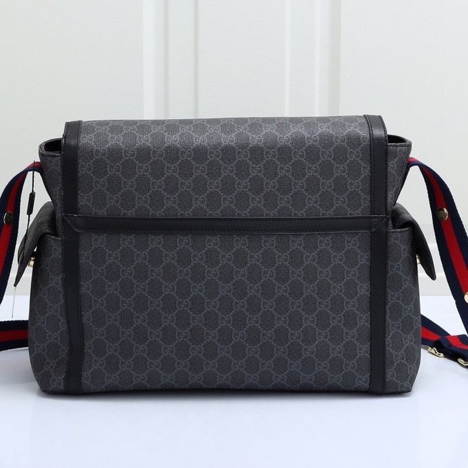 Canvas and split leather baby diaper bag + nursing bottle bag+ cushion, AAA, no box,diaper bag size  40x30x14cm,B98-27
