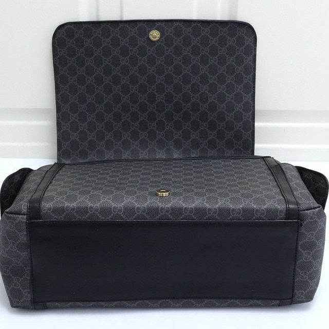 Canvas and split leather baby diaper bag + nursing bottle bag+ cushion, AAA, no box,diaper bag size  40x30x14cm,B98-27