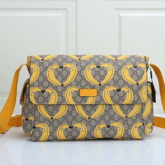 Canvas and split leather baby diaper bag + nursing bottle bag+ cushion, AAA, no box,diaper bag size  40x29x16cm,B98-31