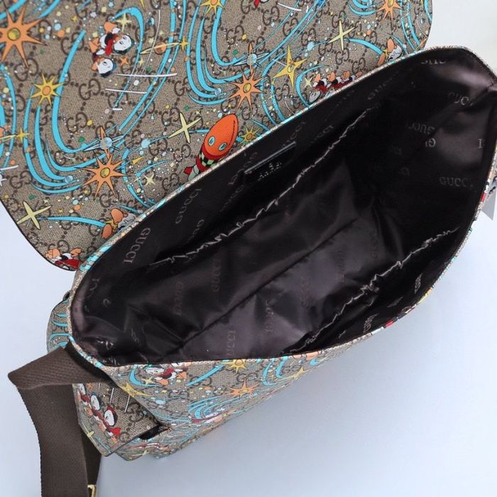 Canvas and split leather baby diaper bag + nursing bottle bag+ cushion, AAA, no box,diaper bag size  40x29x16cm,B98-33