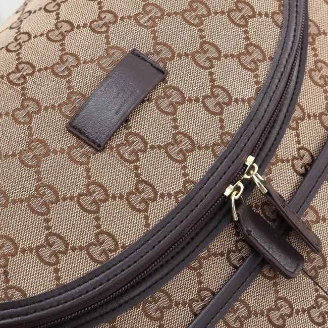 Canvas and split leather baby diaper bag + nursing bottle bag+ cushion, AAA, no box,diaper bag size  40x30x14cm,B98-25