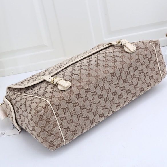Canvas and split leather baby diaper bag + nursing bottle bag+ cushion, AAA, no box,diaper bag size  42x31x14cm,B98-36