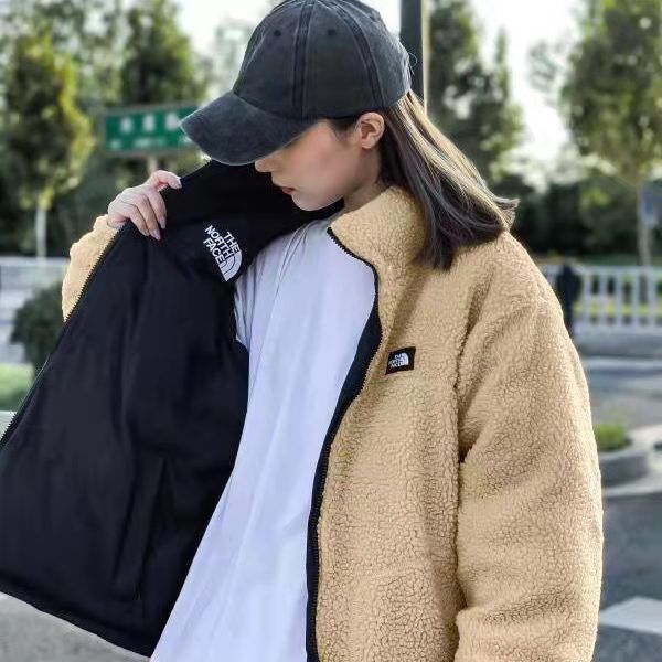Wear on both sides, imitation lamb wool thick coat for men and women, size S-2XL, CL68-247-248