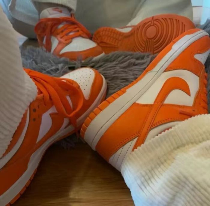 AJ  leather sport sneakers shoes white orange , size 36-46, SS80-451