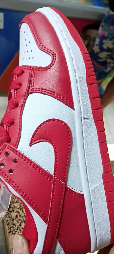 AJ  leather sport sneakers shoes white red , size 36-46, SS80-452