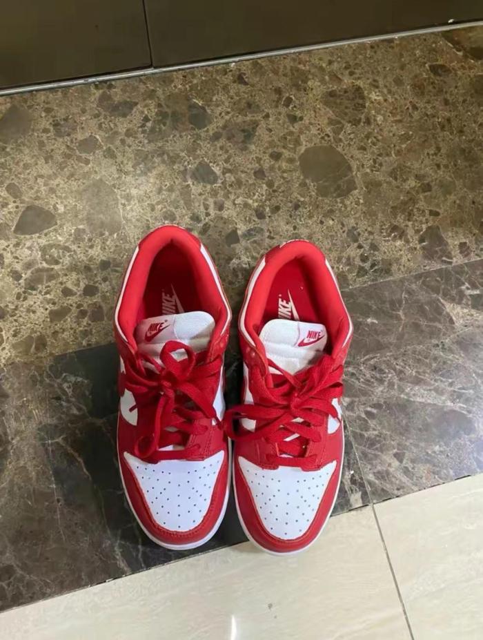 AJ  leather sport sneakers shoes white red , size 36-46, SS80-452