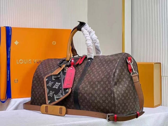 Leather keepall bag ,5A ,size 50x29*22cm ,no box, B130-45-46