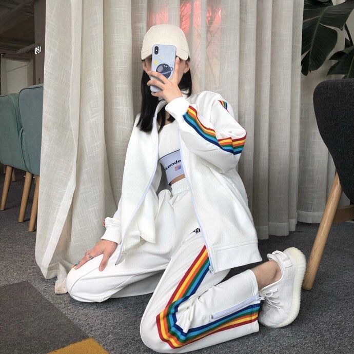 Rainbow Leisure Sports set suit clothes, size S,M,L ,XL, CL78-87-93