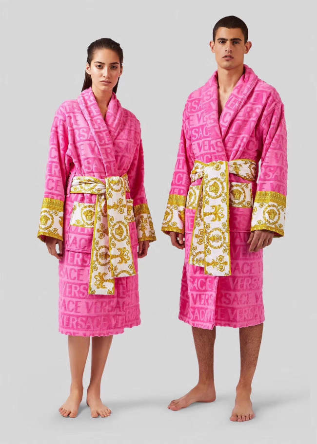 Cottton long bathrobe for men and women, CL110-92