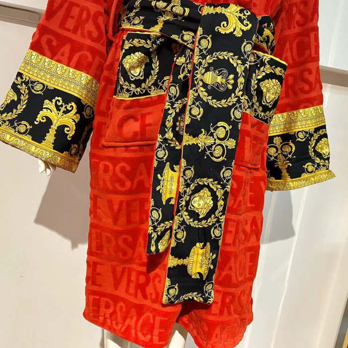 Cottton long bathrobe for men and women,  CL110-94