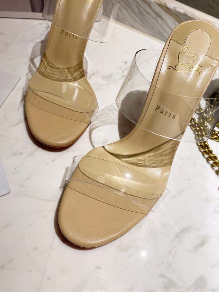 Women transparent heel sandal shoes, heel 10cm, size 35-41, SS50-1168