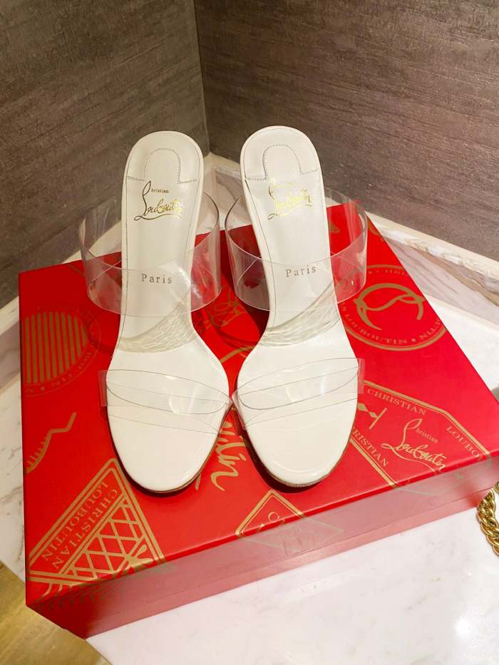 Women transparent heel sandal shoes, heel 10cm, size 35-41, SS50-1167