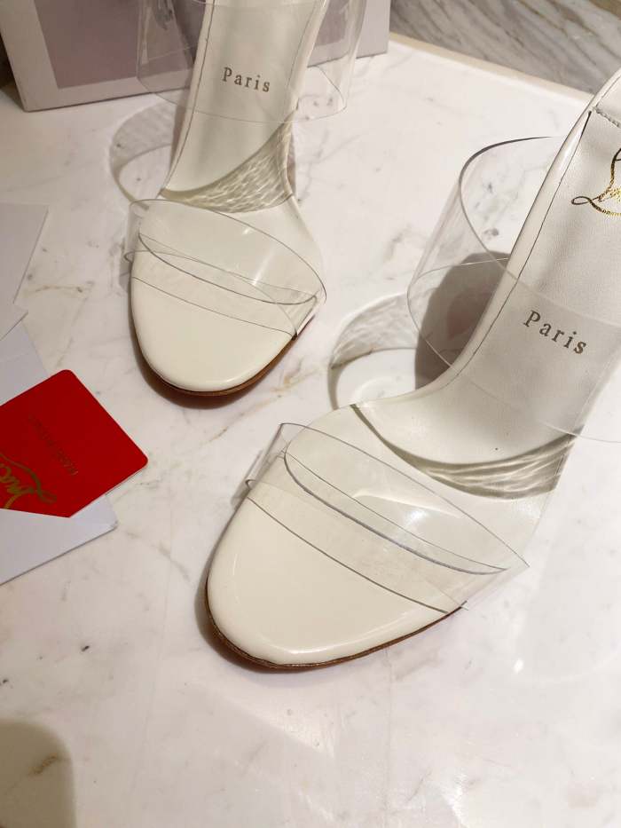Women transparent heel sandal shoes, heel 10cm, size 35-41, SS50-1167