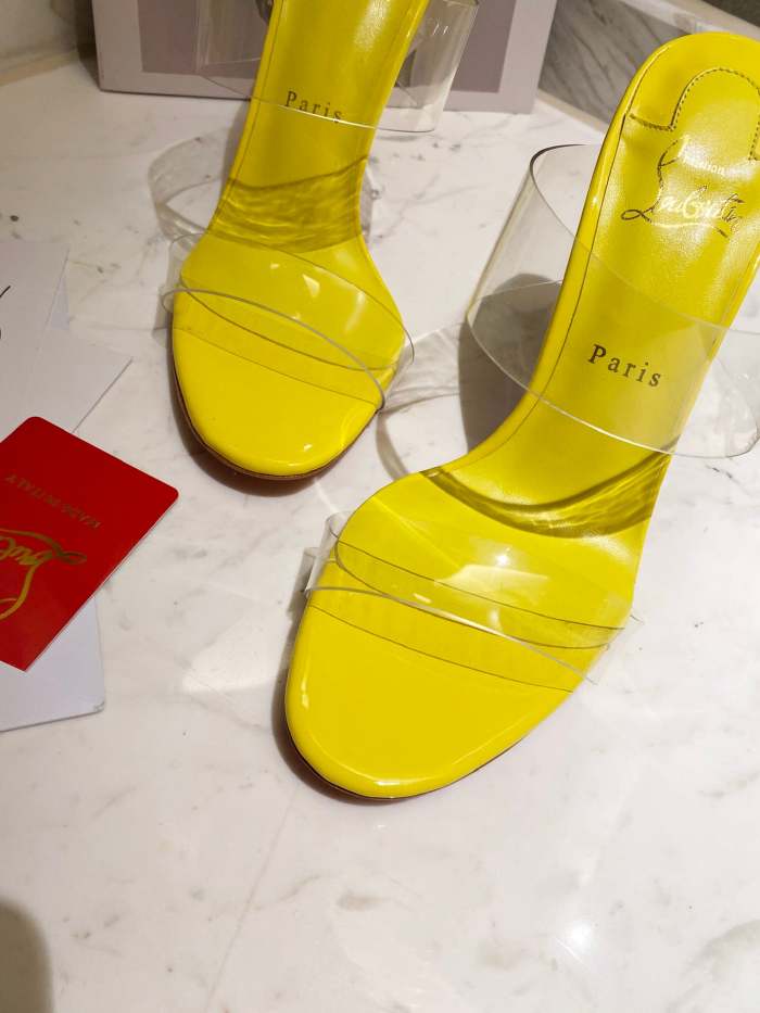 Women transparent heel sandal shoes, heel 10cm, size 35-41, SS50-1165