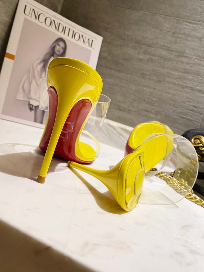 Women transparent heel sandal shoes, heel 10cm, size 35-41, SS50-1165