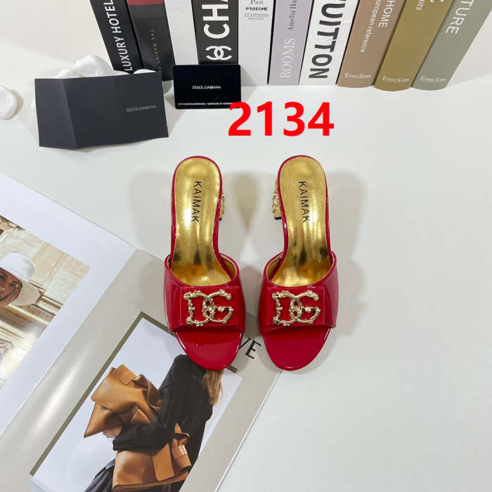 Women's heel sandal shoes, heel 6cm, size 34-43, SS60-2134